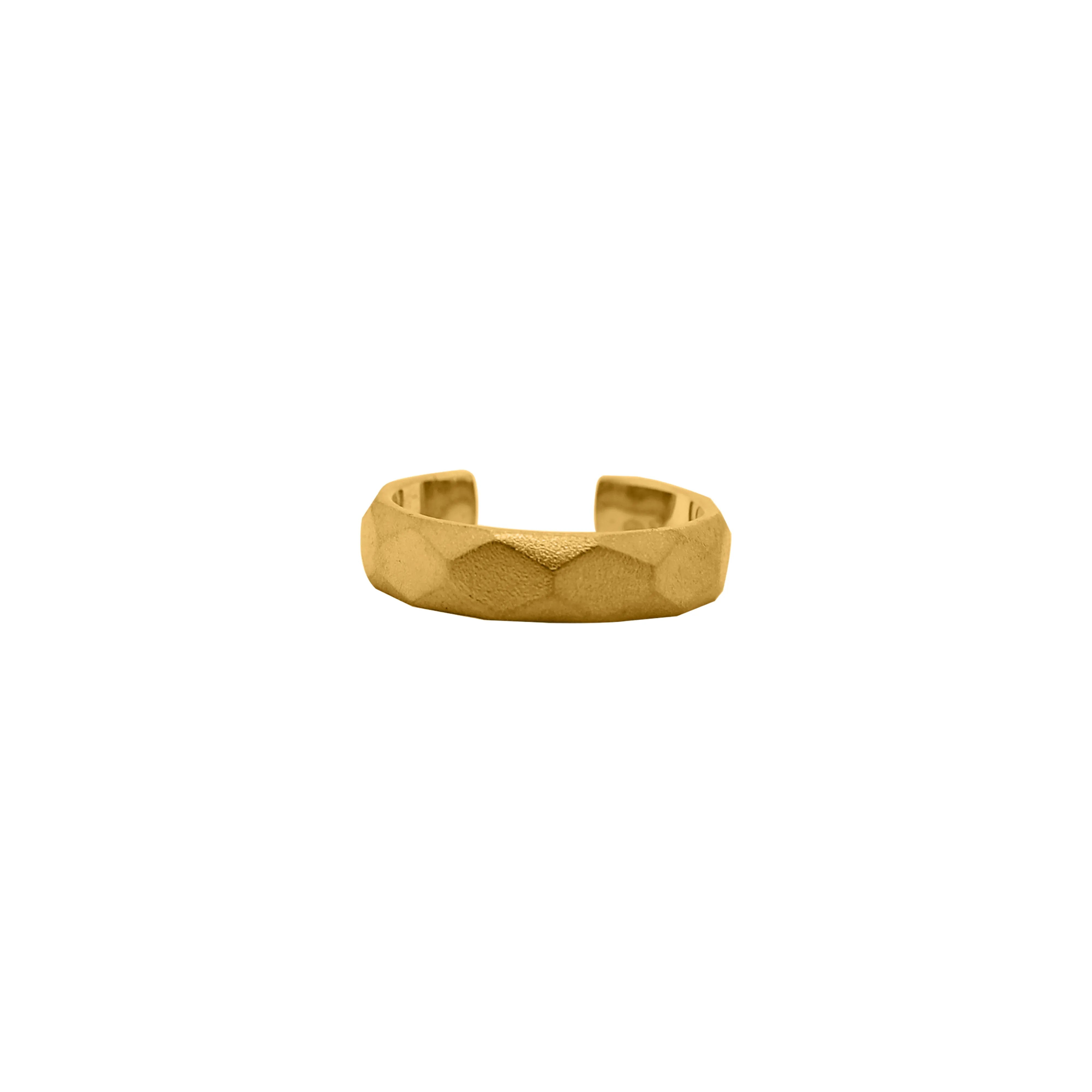 24Kt Gold Geometric Ring