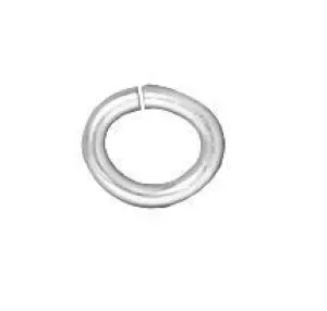 4x3mm Silver Plated Oval Jump Rings (Approx 500 pieces)