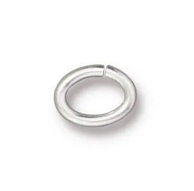 5x3.5mm Silver Plated Oval Jump Rings (Approx 100 pieces)