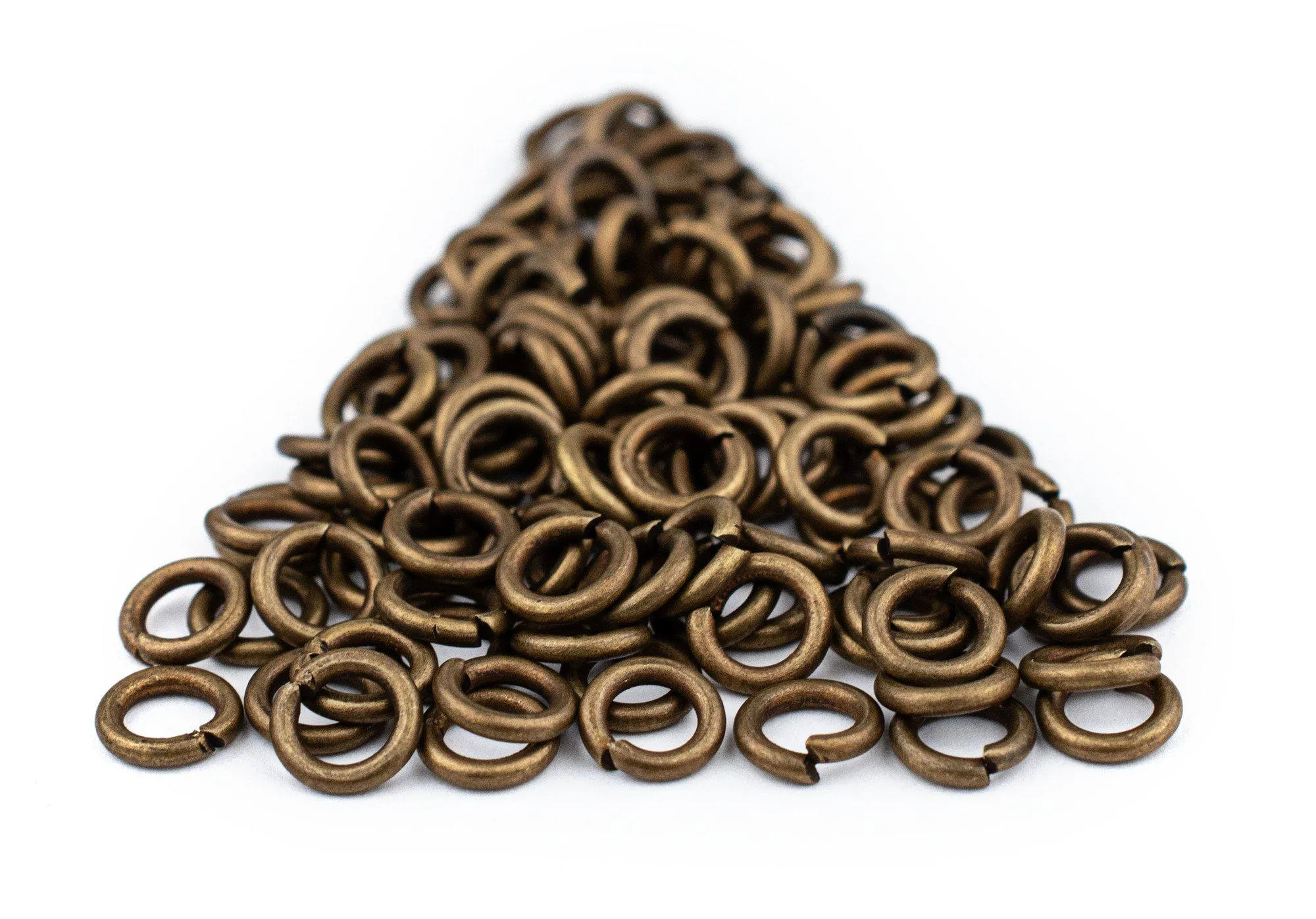 6mm Bronze Round Jump Rings (Approx 100 pieces)