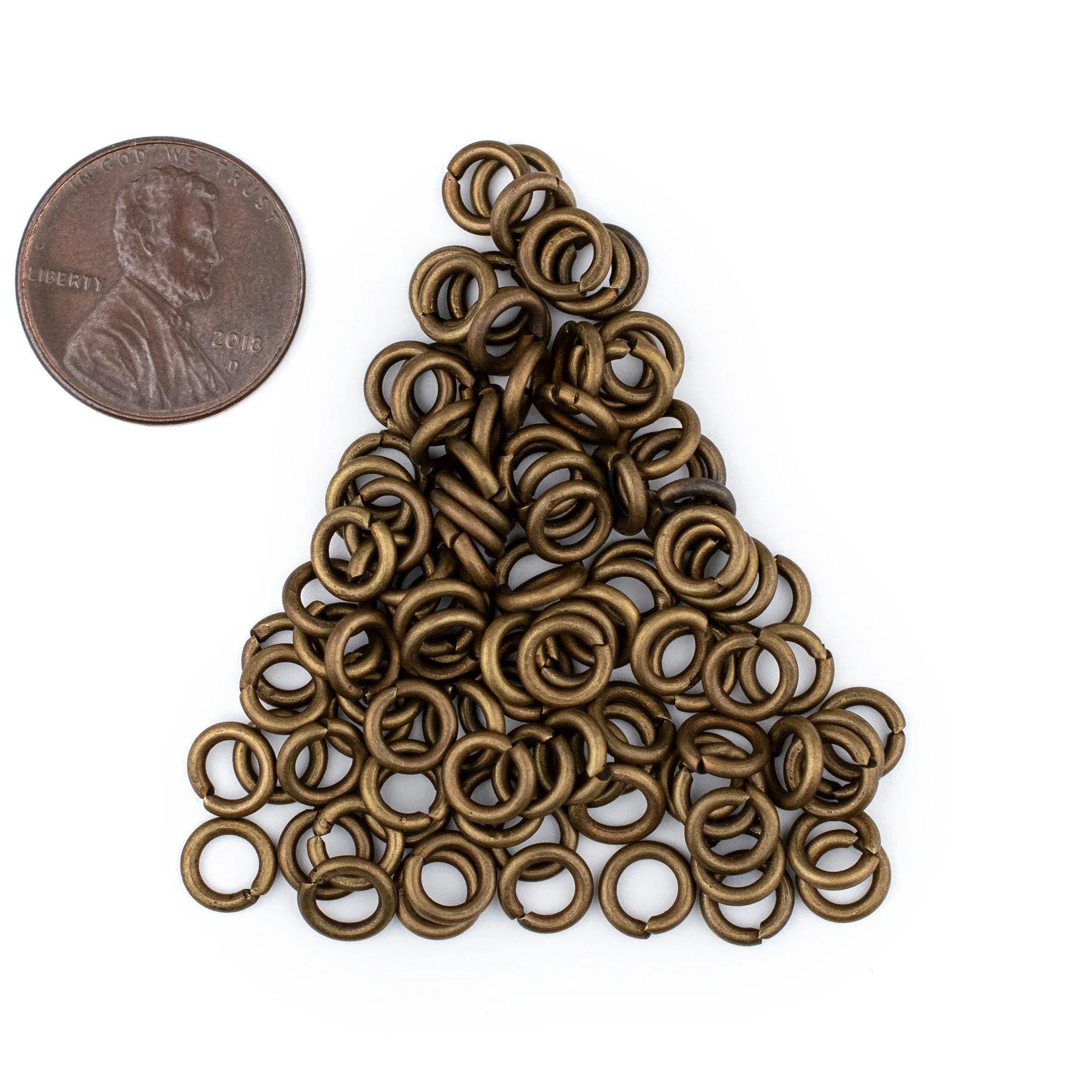 6mm Bronze Round Jump Rings (Approx 100 pieces)