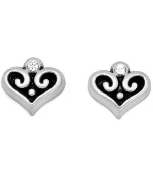 Alcazar Heart Mini Post Earrings