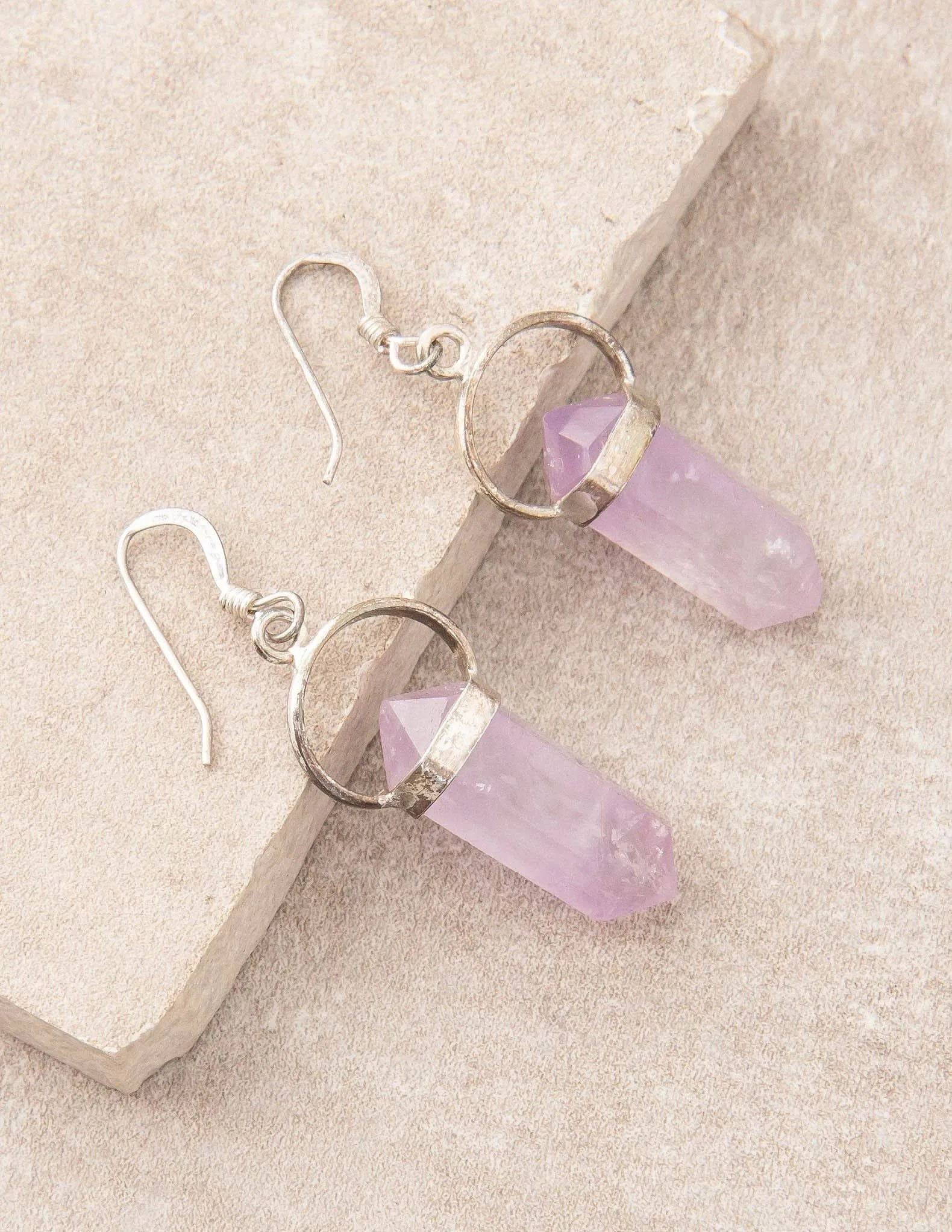 Amethyst Crystal Earrings