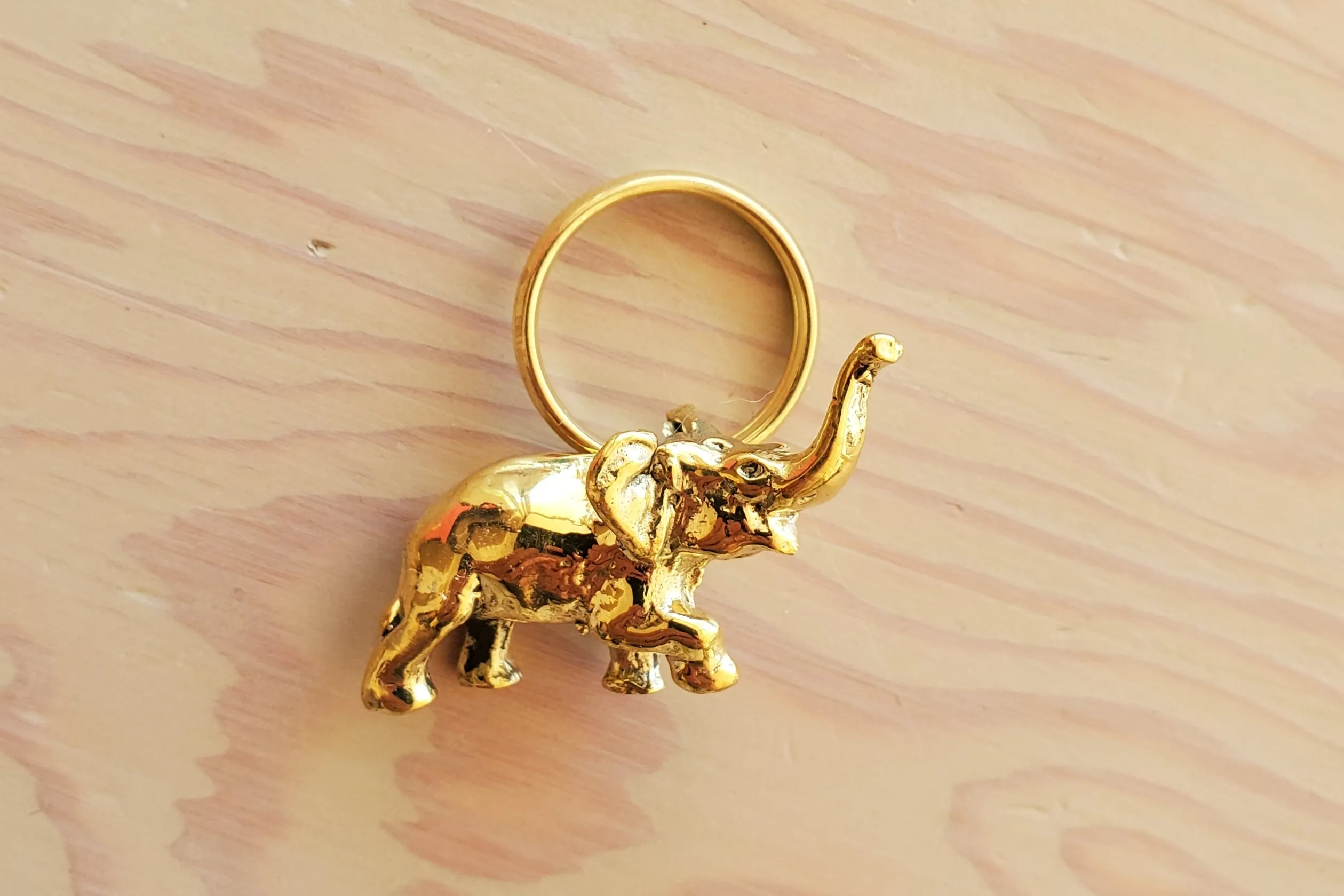 Aubock Key Rings "Elephant #5607" and "Donkey 5608"