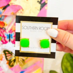 Beach Studs - Neon Green