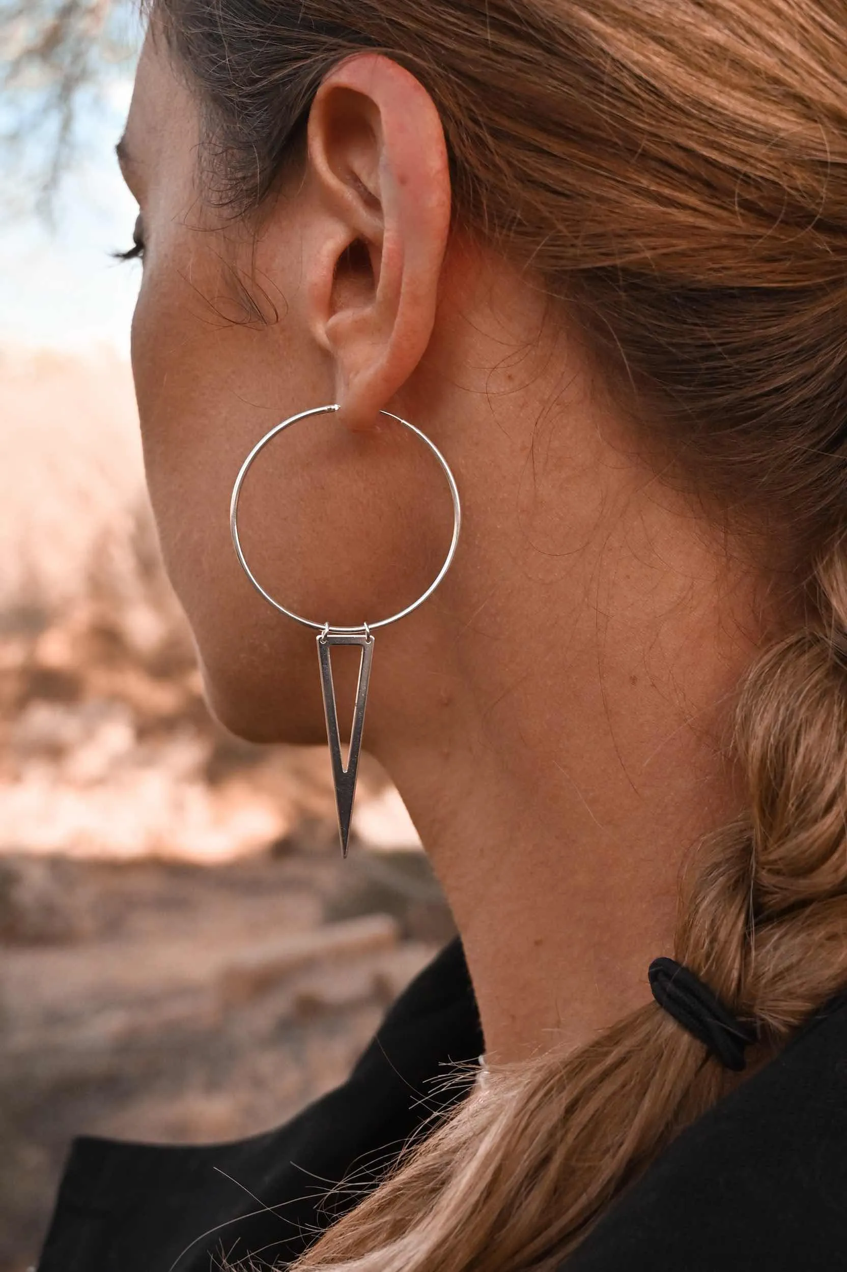 Big Hoop Energy Silver Earrings