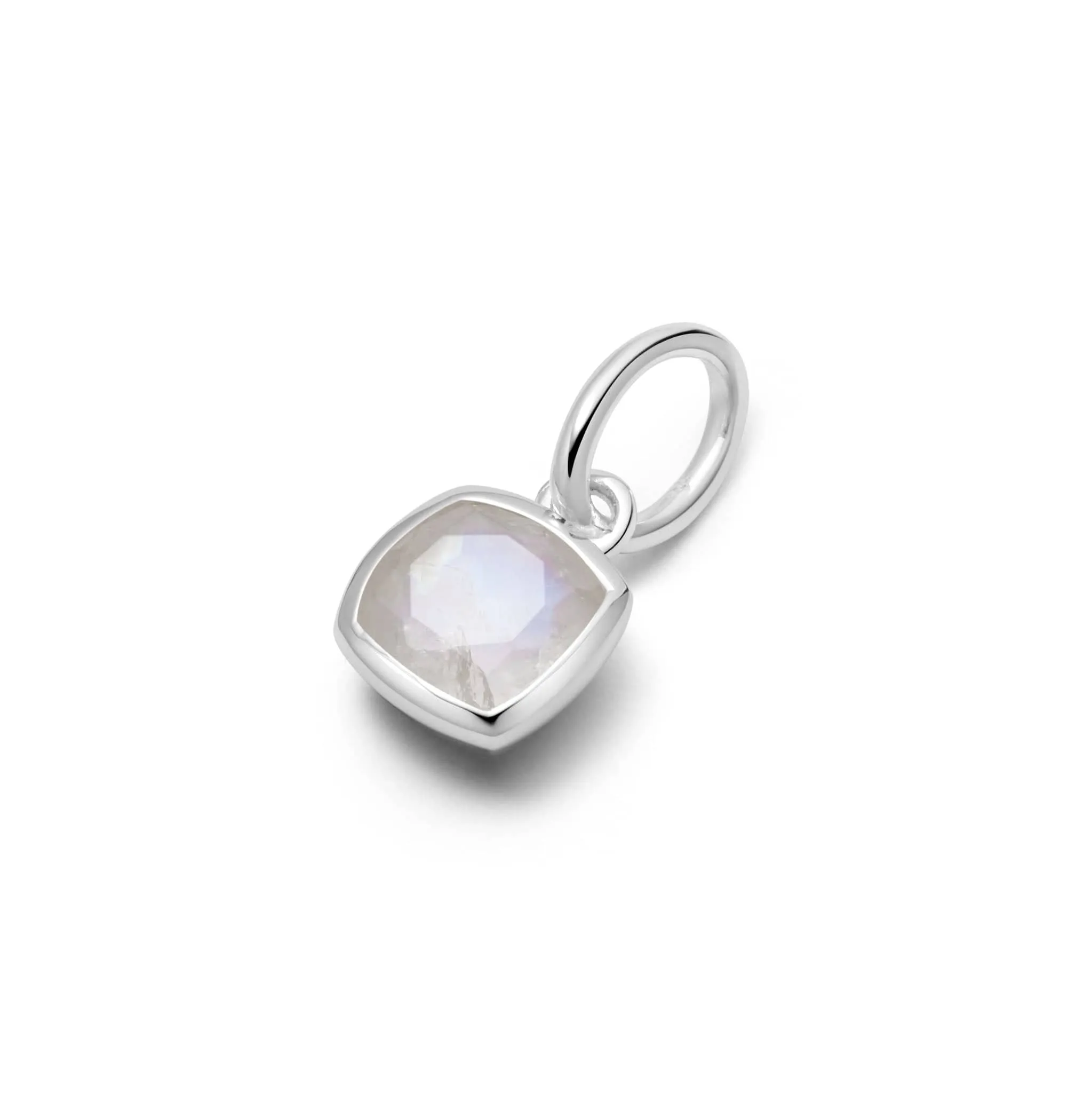 Birthstone Charm Pendant Sterling Silver