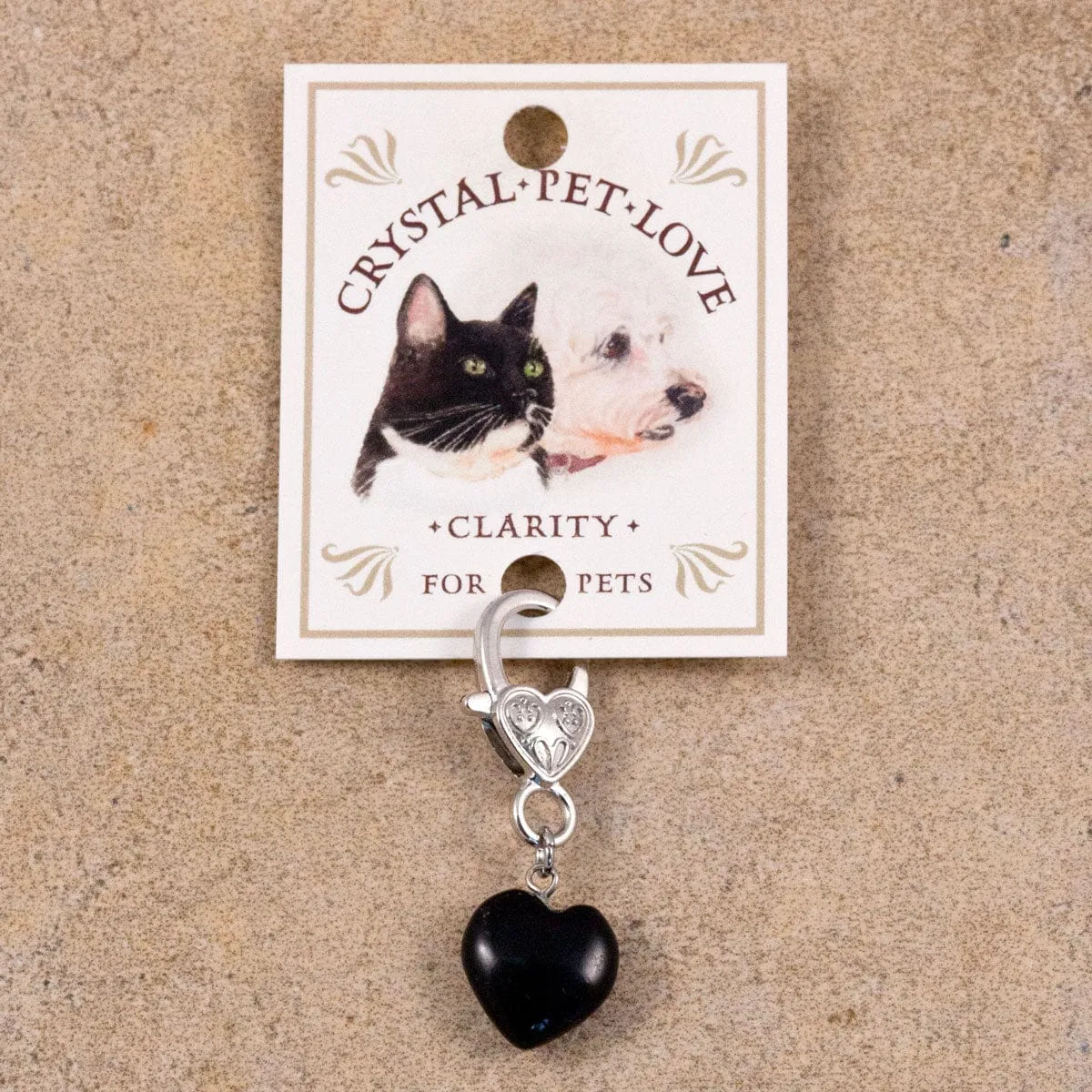 Black Obsidian Healing Pet Charm-Clarity Handmade