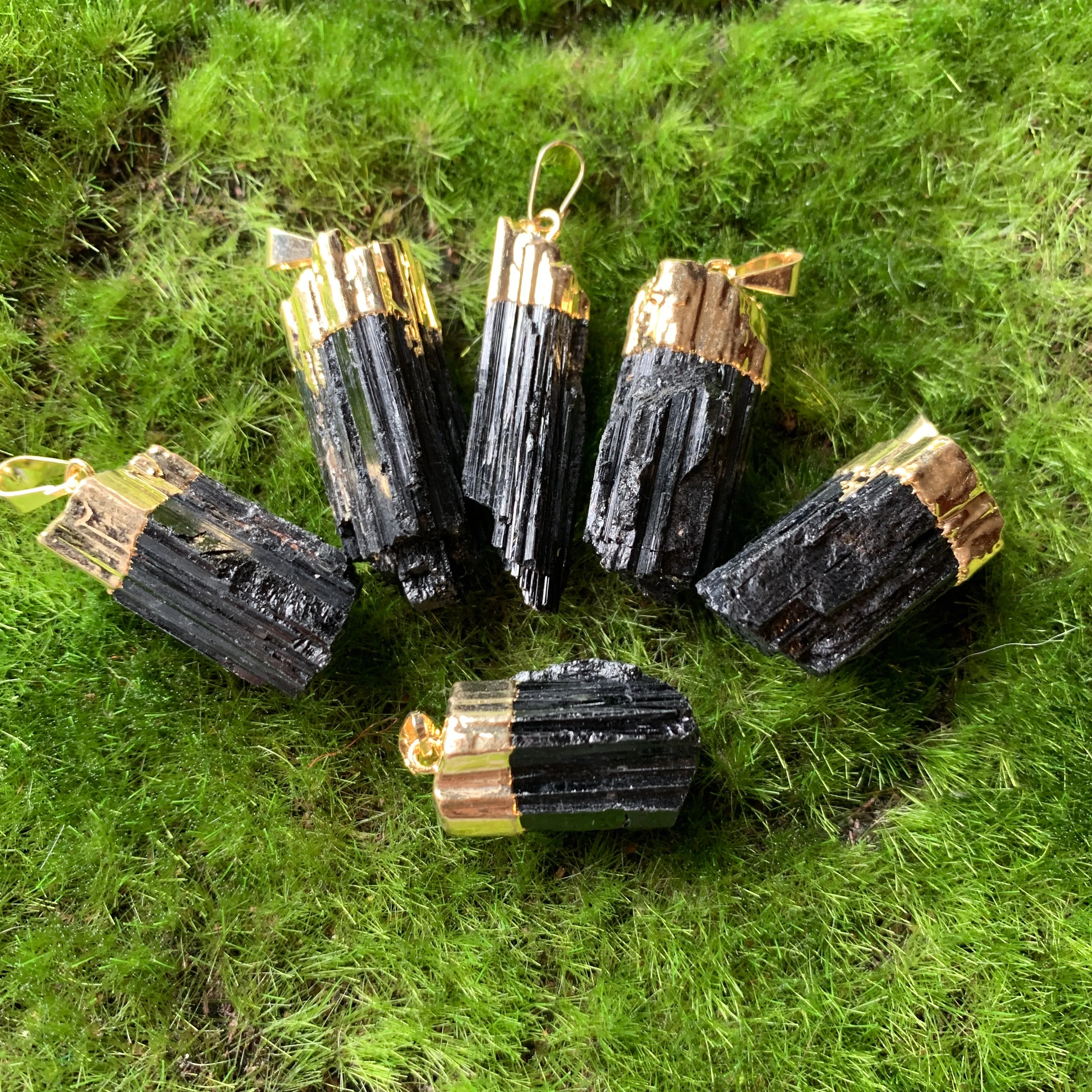 Black Tourmaline Pendants