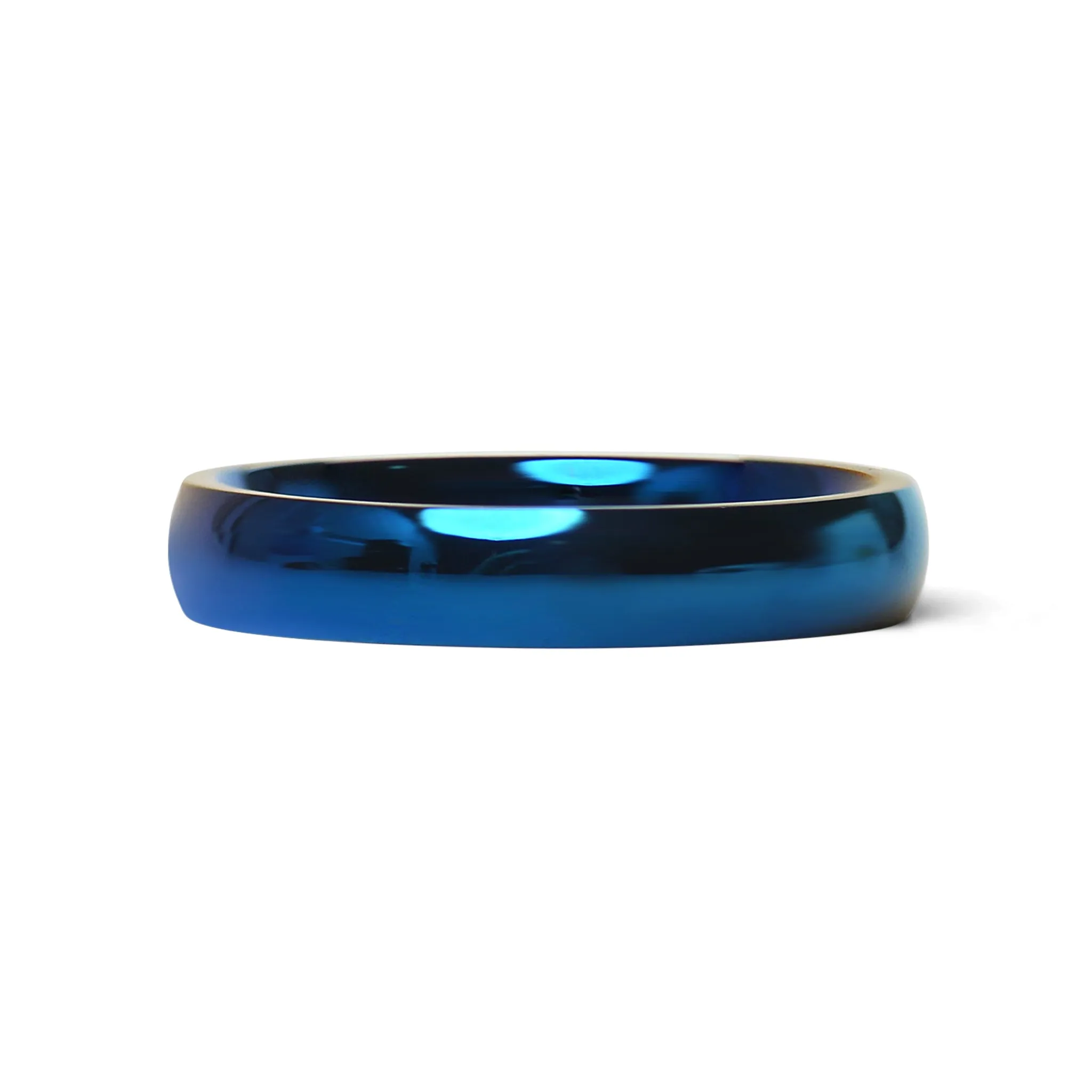 Blue Stainless Steel Blank Ring / CFR7006