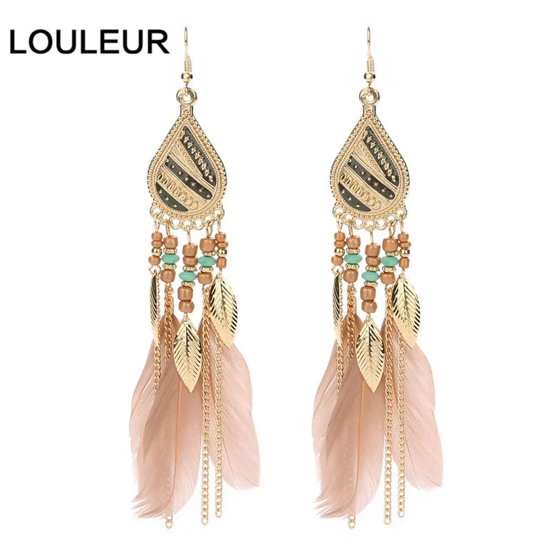 Bohemian Feather Earrings