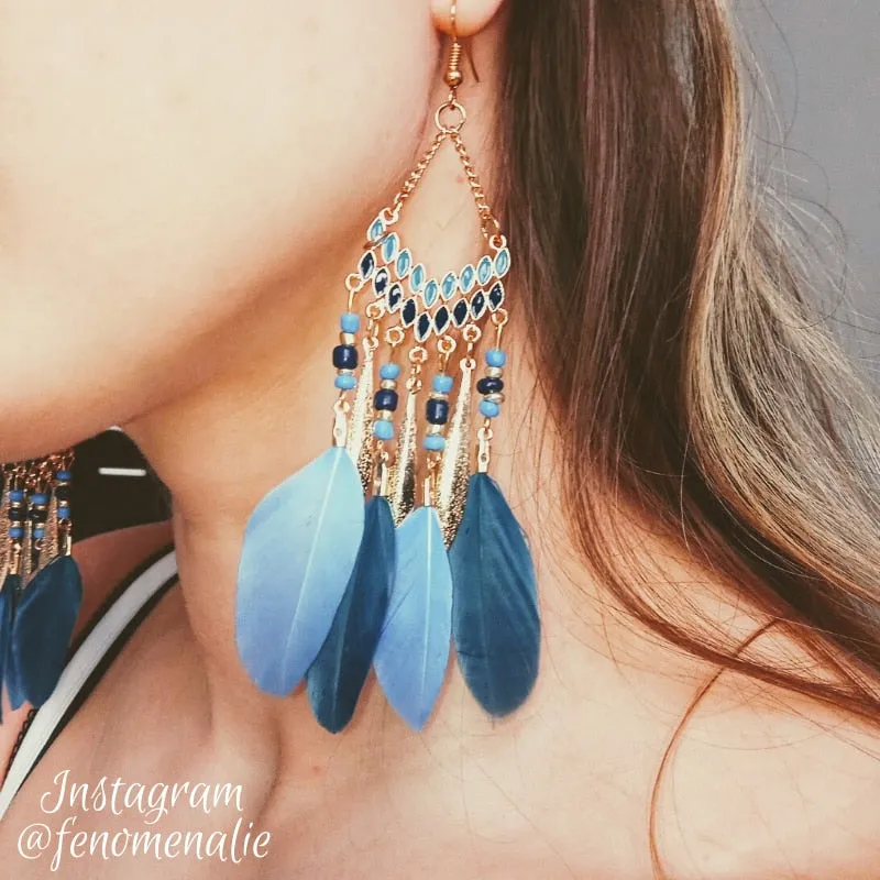 Bohemian Feather Earrings