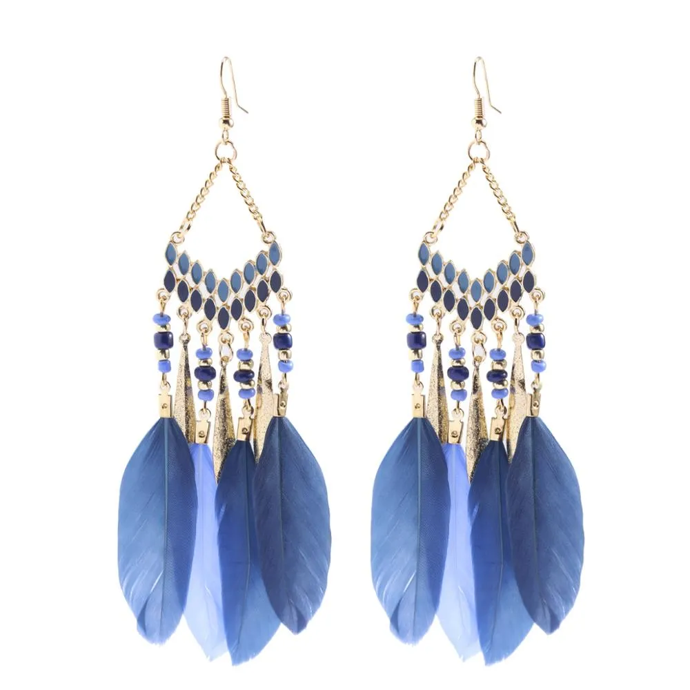 Bohemian Feather Earrings