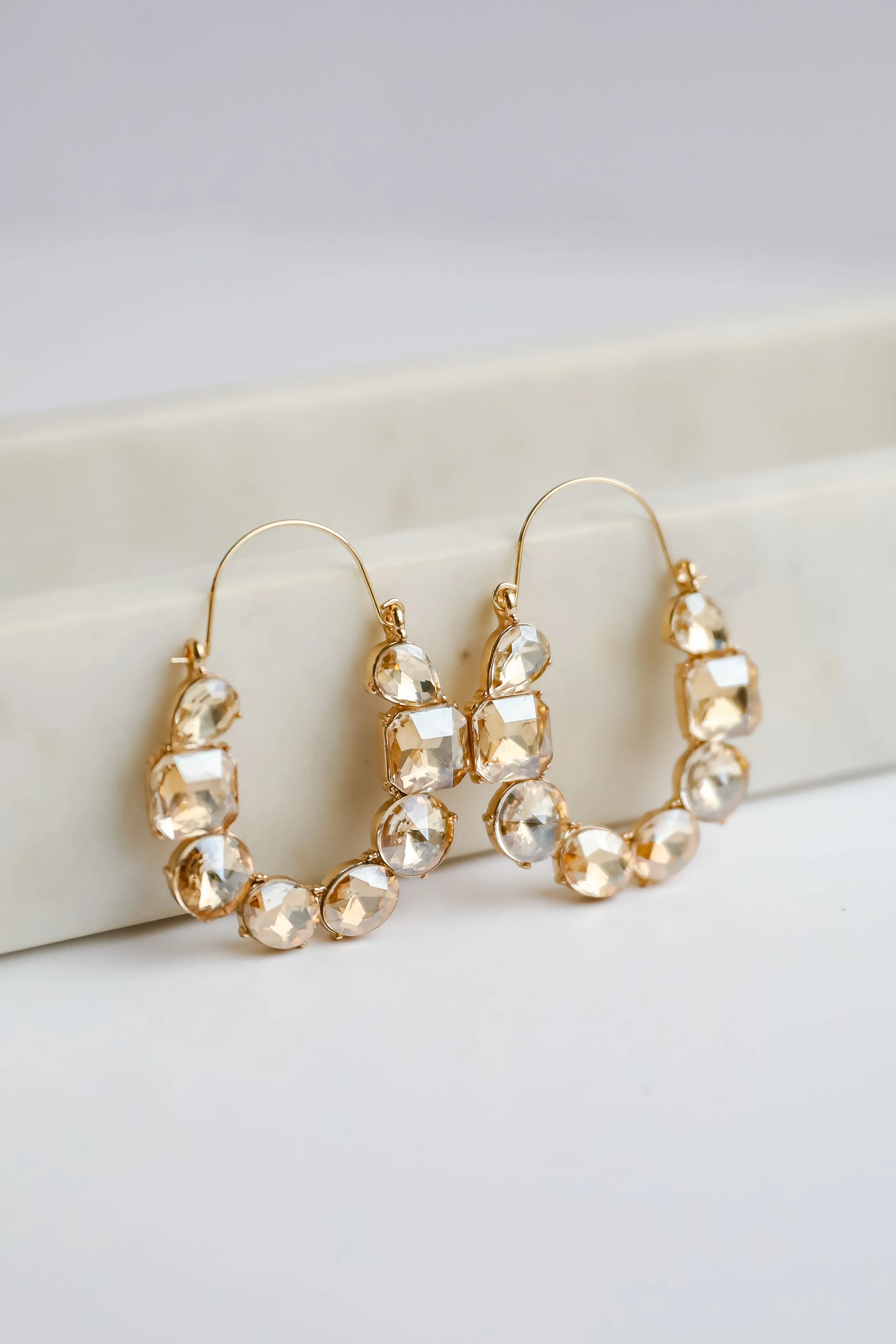 Brittany Gemstone Statement Earrings