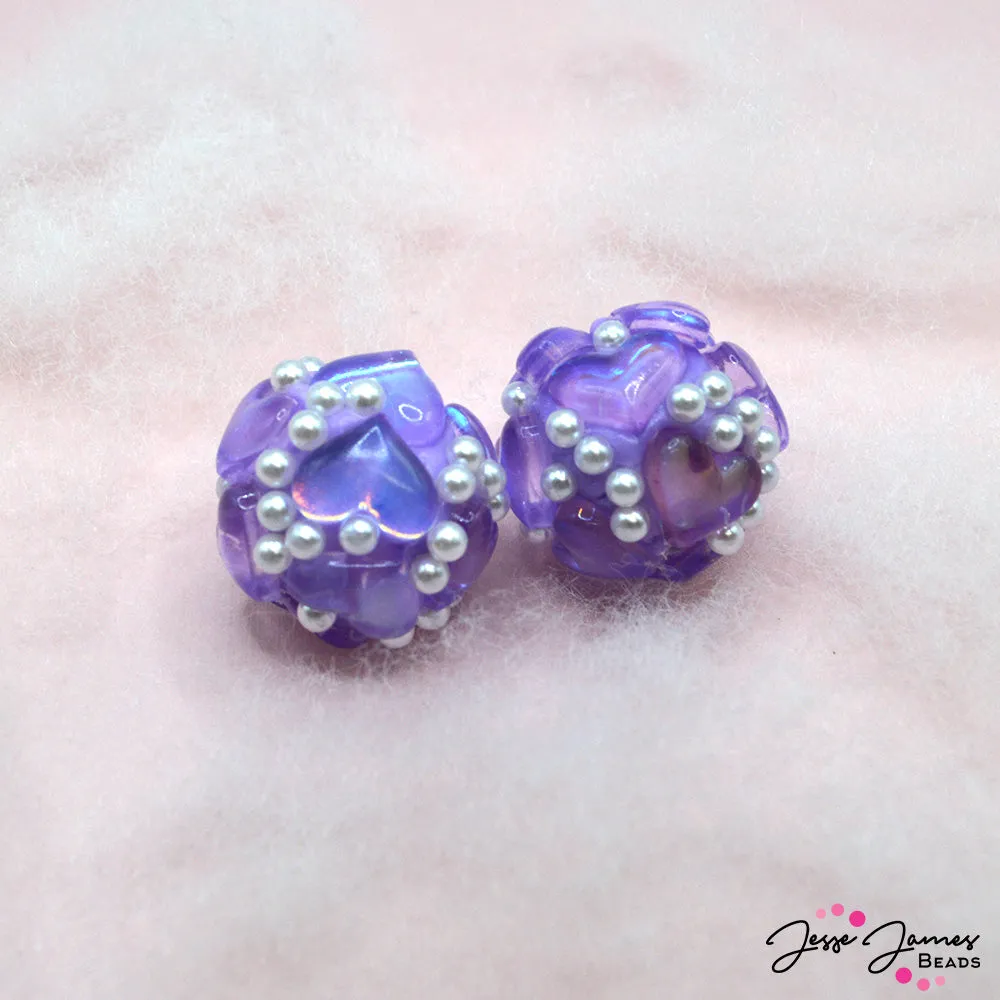 Bubbleberry Bead Pair