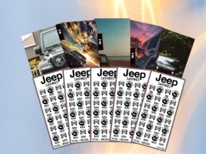 Budget Challenge Bundle | Jeep Theme | 5 Challenges & 5 Envelopes