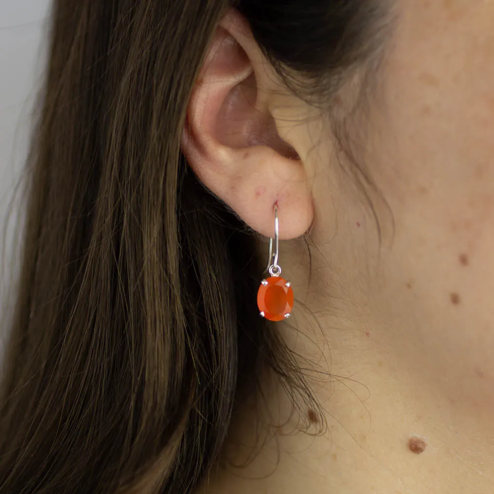 Carnelian Drop Earrings