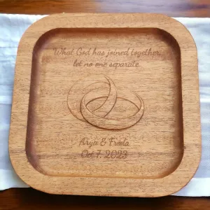 Carved Wedding Rings Tray