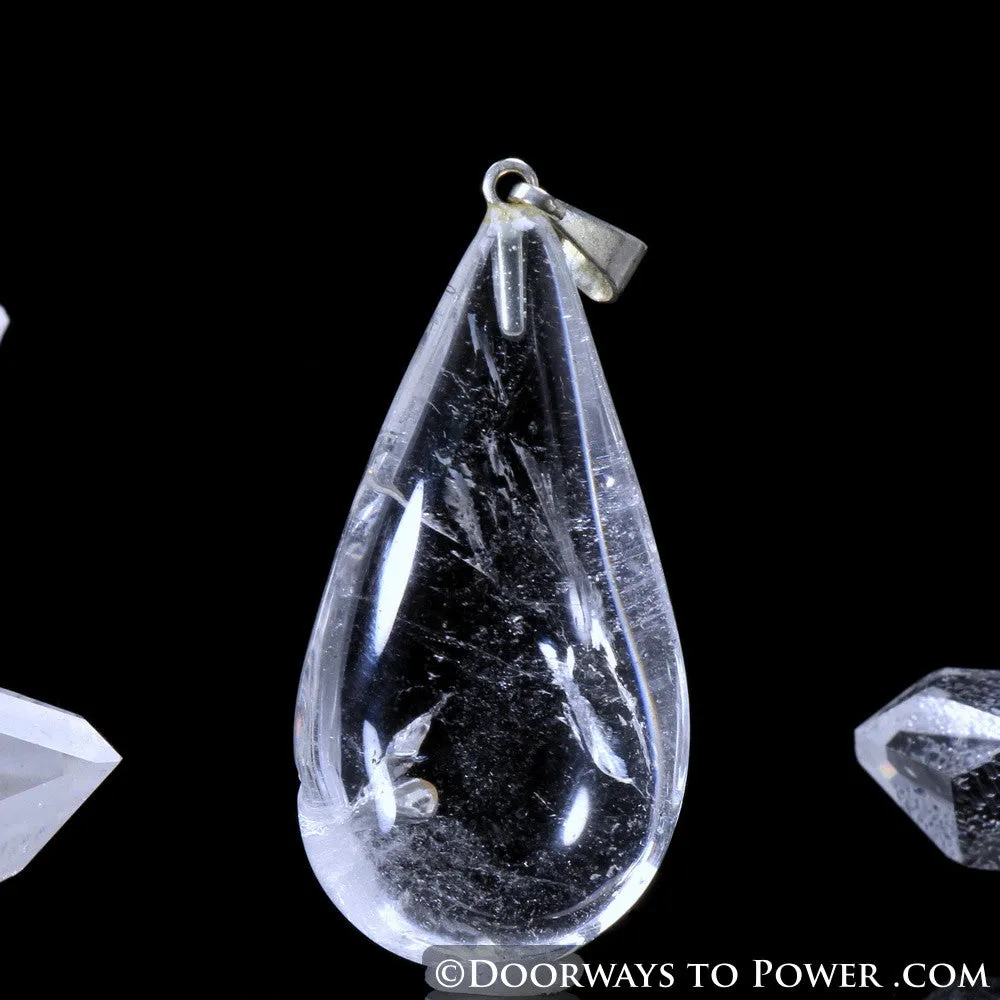 Casa Crystal Drop Pendant | John of God Blessed Clear Quartz