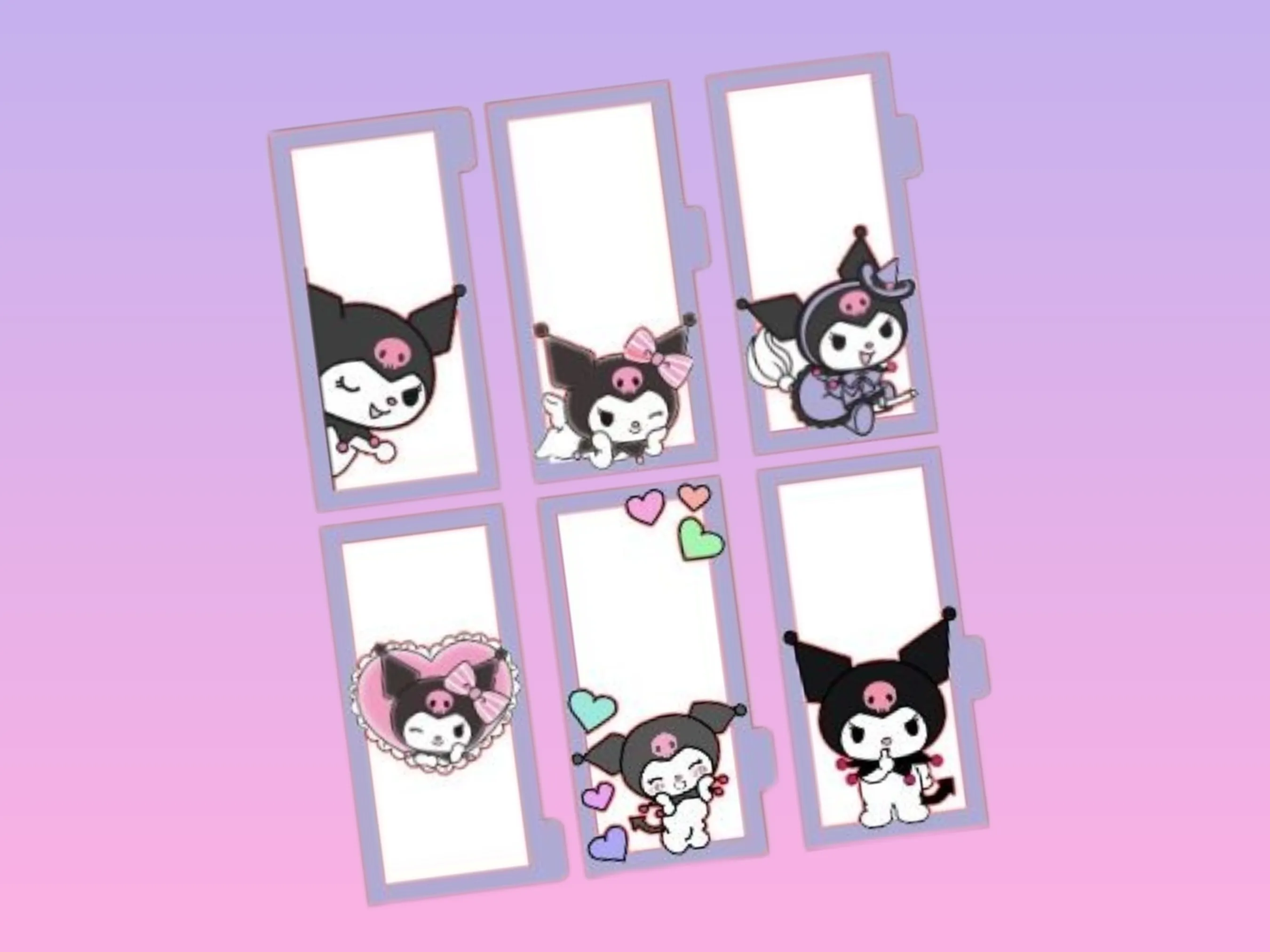 Cash Envelopes | Kuromi | Set of 6