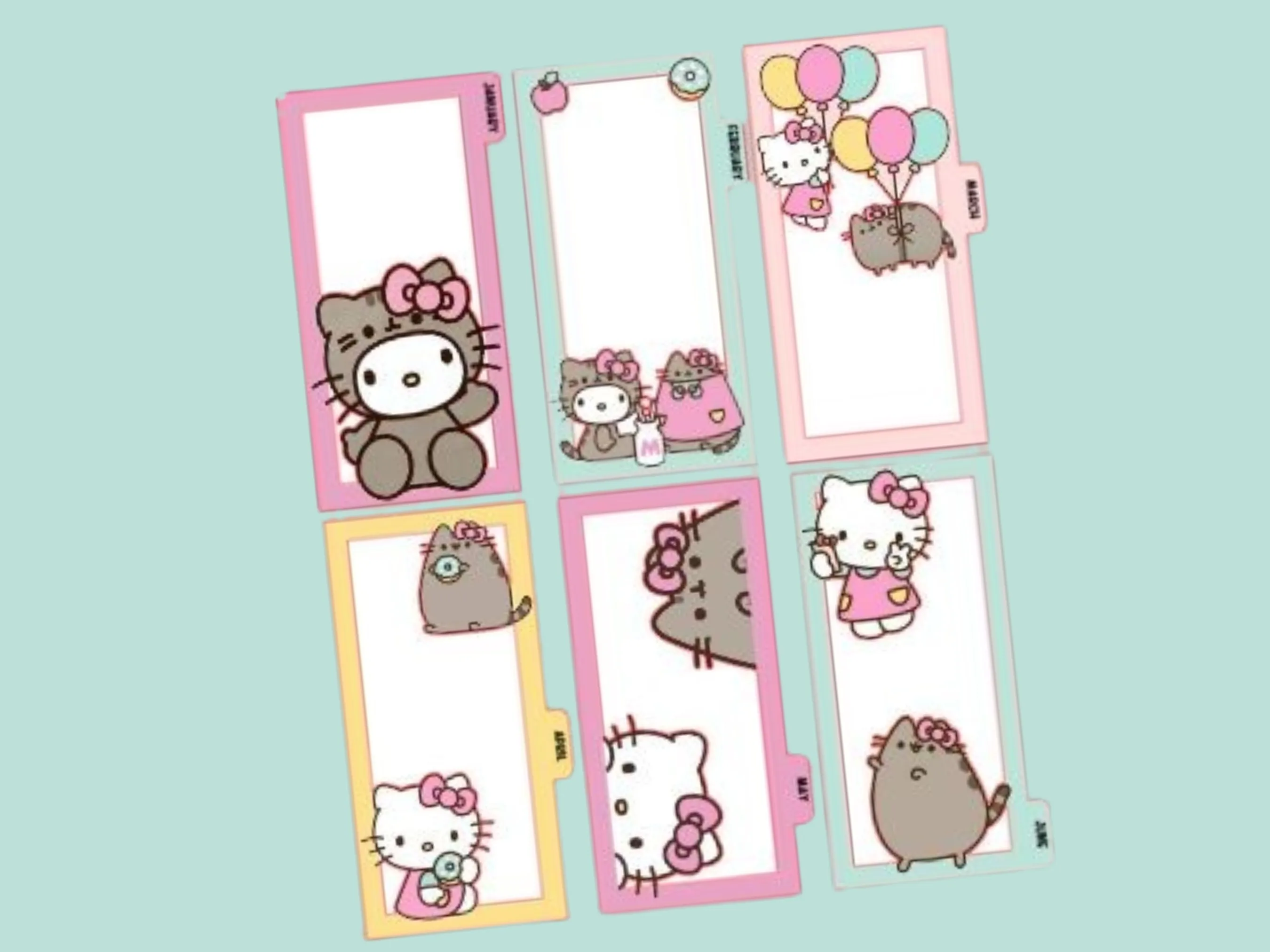 Cash Envelopes | Pusheen & HK | 12 month Set