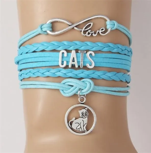 Cat charm bracelets