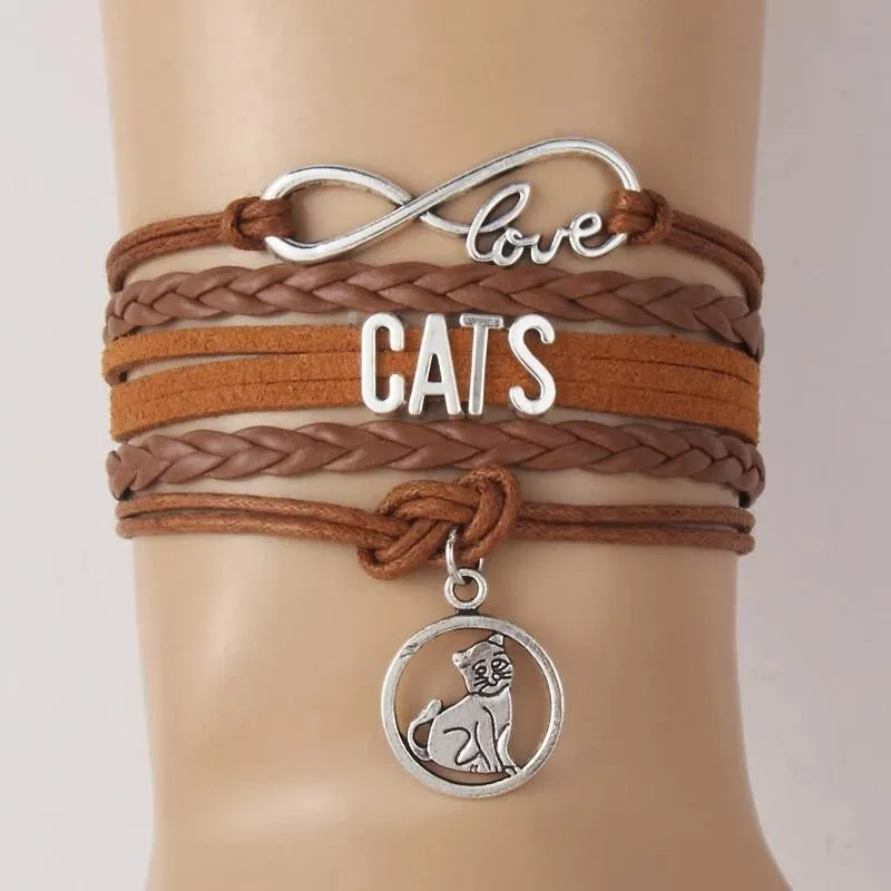 Cat charm bracelets