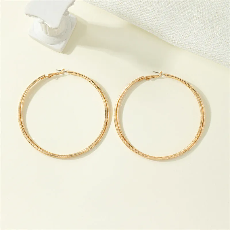 Chic Breeze Double Hoop Earrings - Vienna Verve Collection