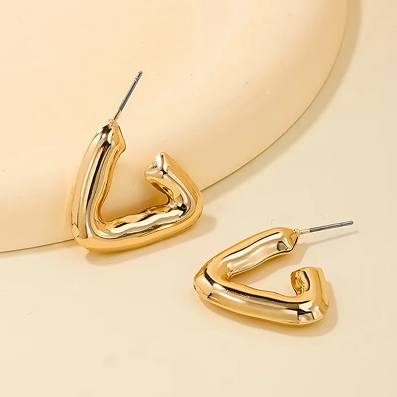 Chic Geometric Earrings with a Cold Wind Vibe