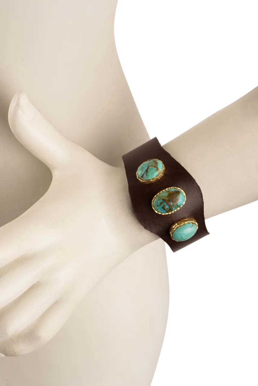 Christina Greene Earthy Leather Cuff