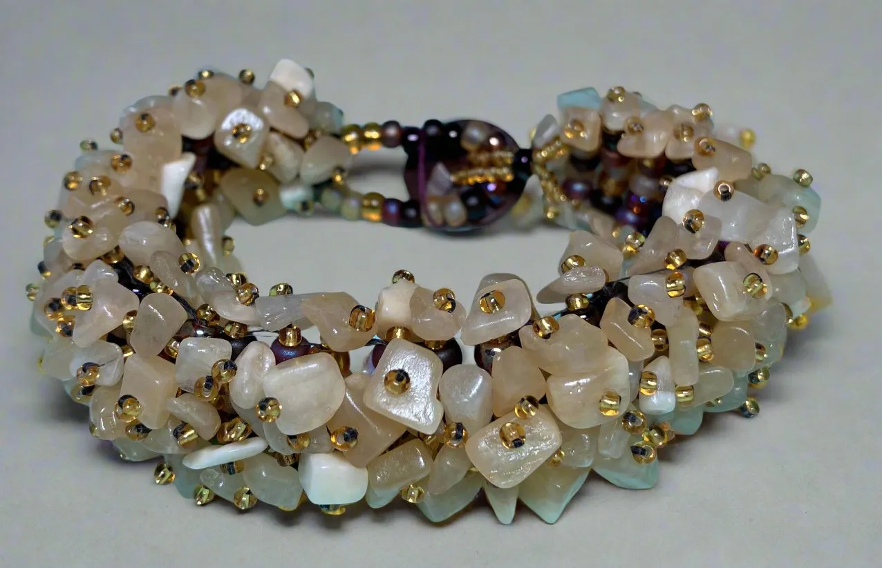 Citrine and Seed Bead Bracelet