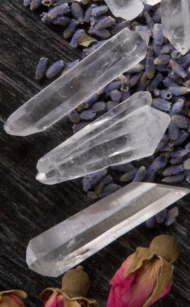 Clear Quartz Crystal Points Minis x 5