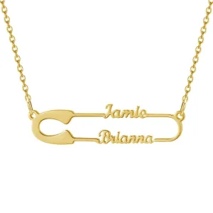 Customized Paperclip Name Pendant Necklace