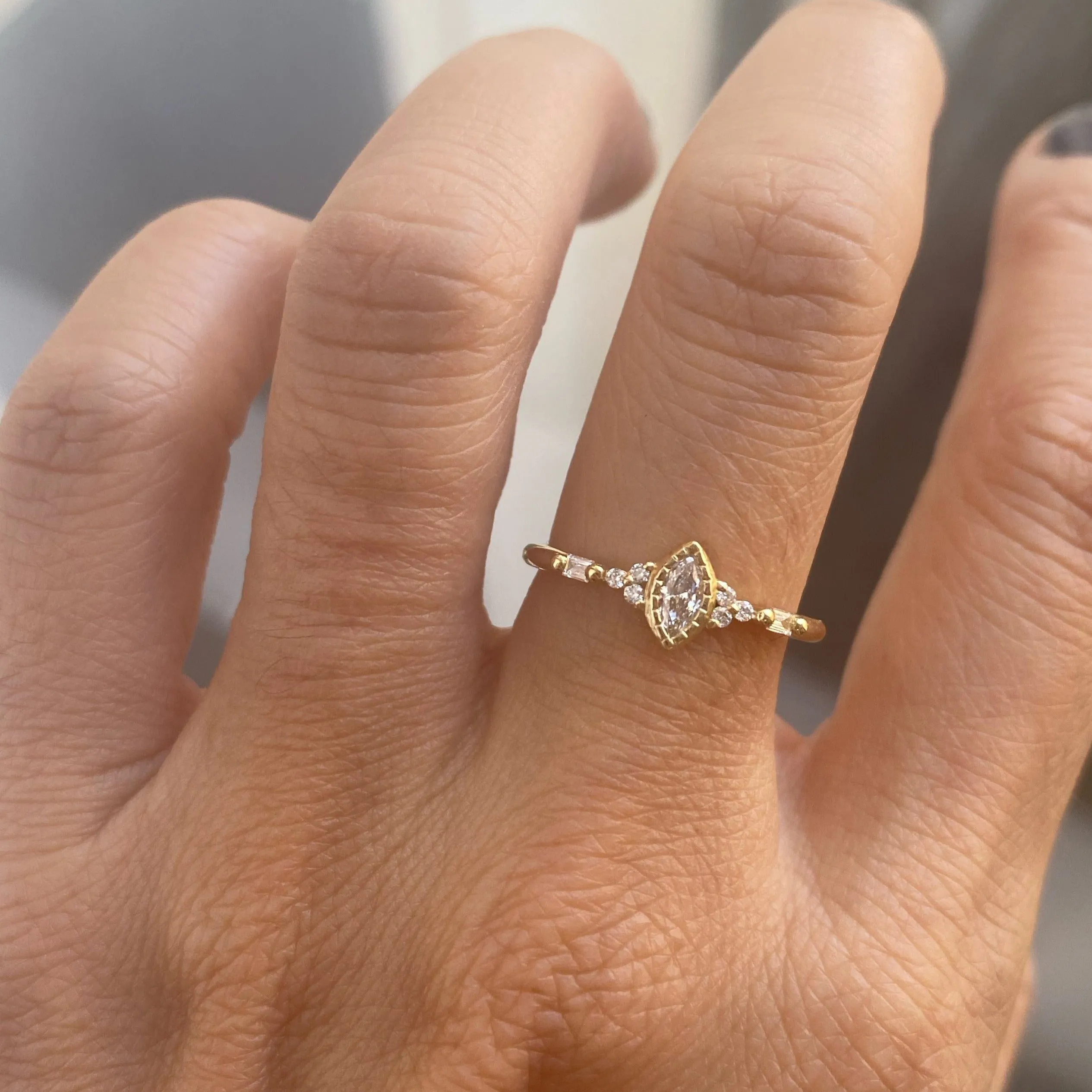 Diamond Marquise Poeme Ring