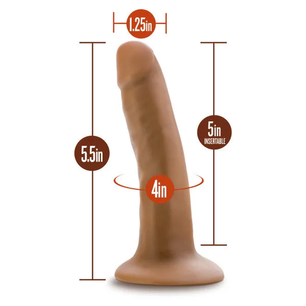 Dr Skin 5.5 Cock With Suction Cup Mocha "