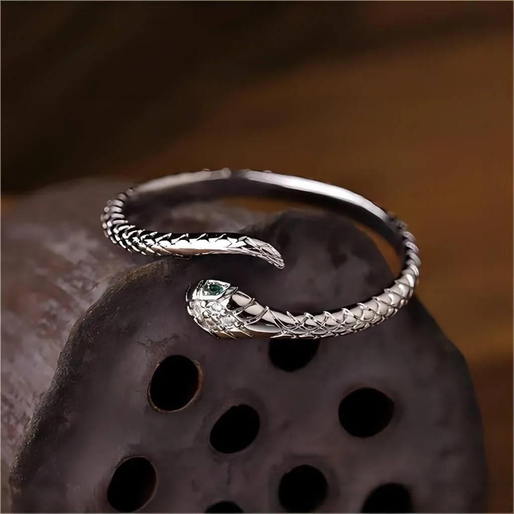 Elegant Adjustable Snake Ring