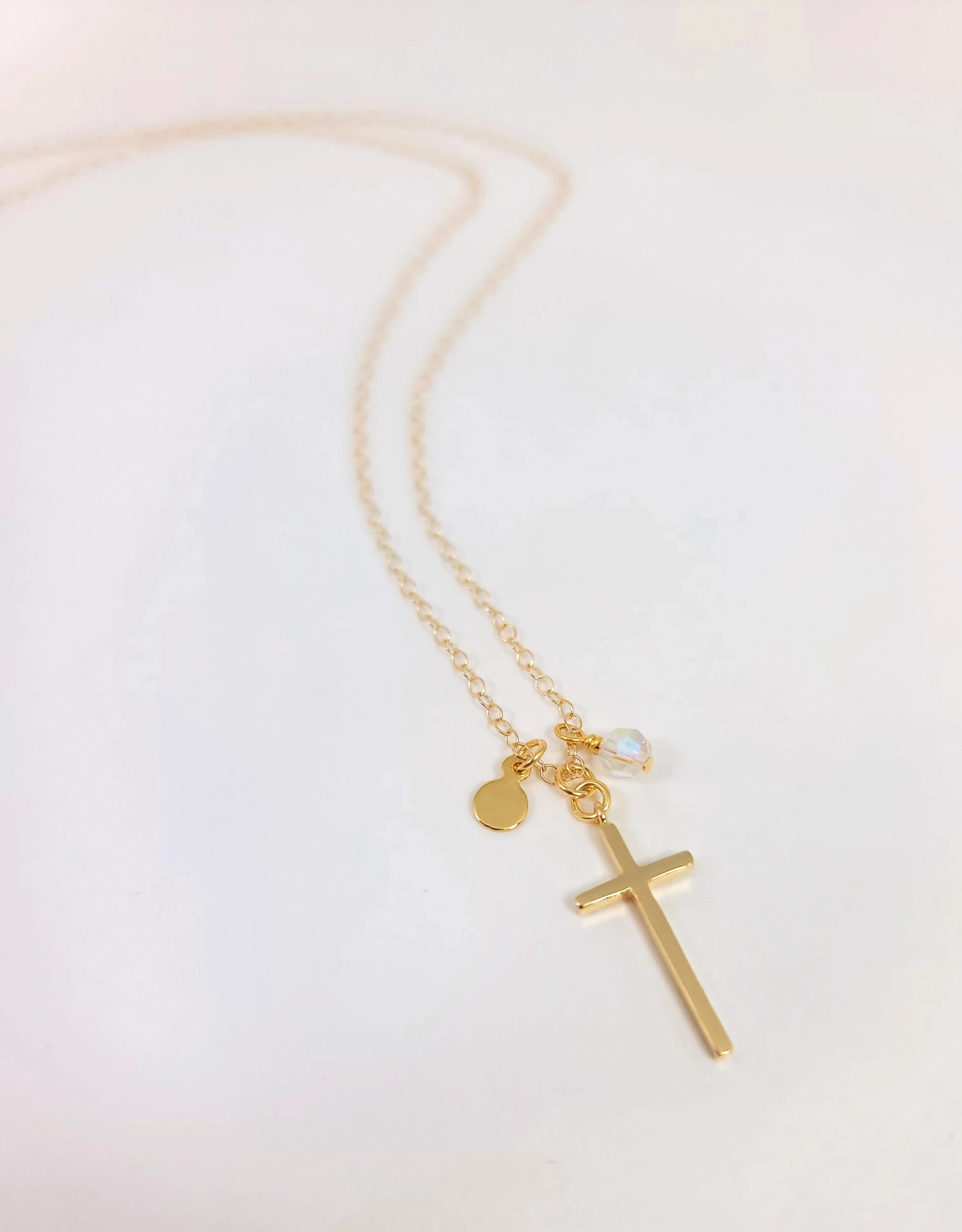 Elegant Gold Cross Necklace