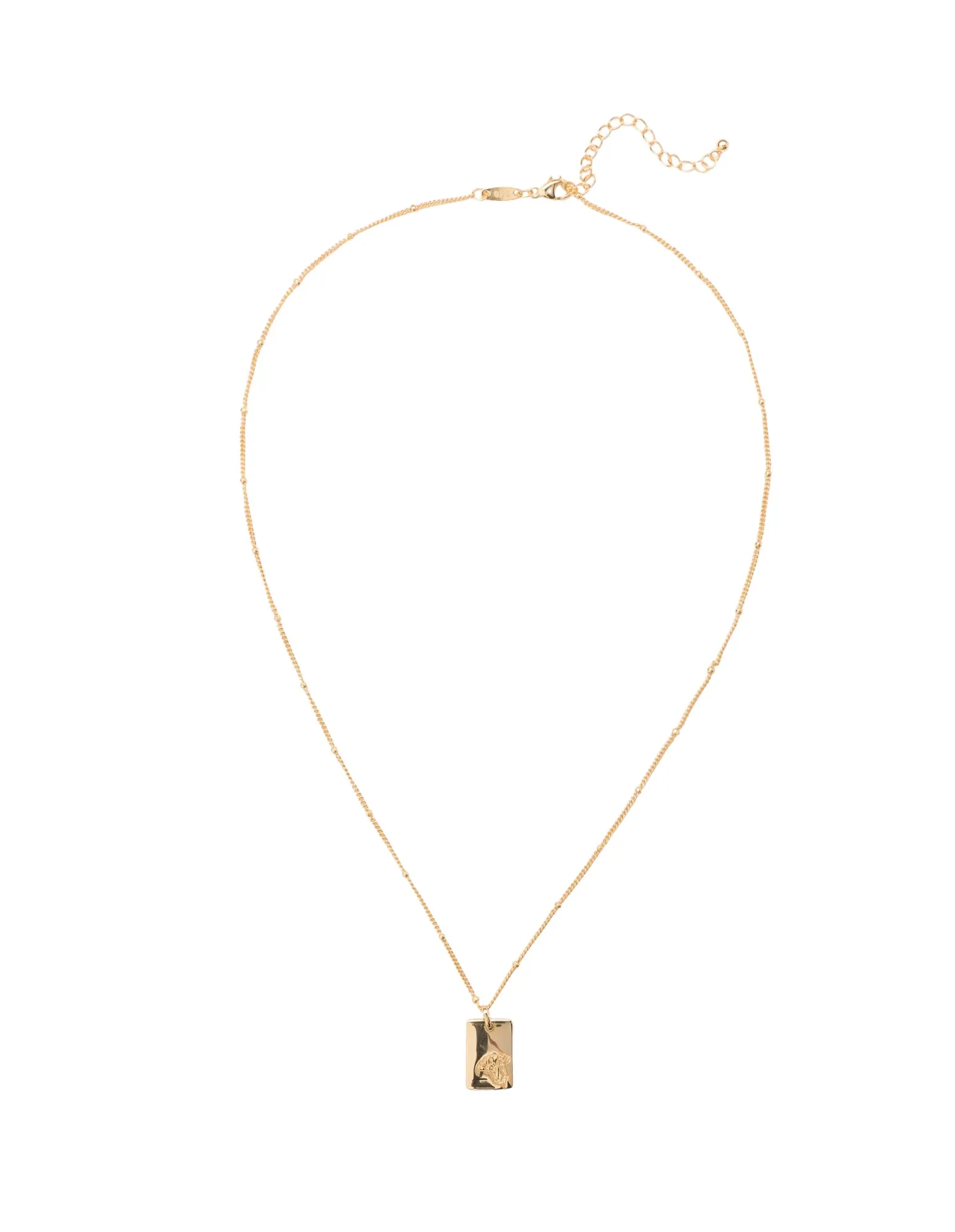 Elly Lou January Flower Necklace- Gold