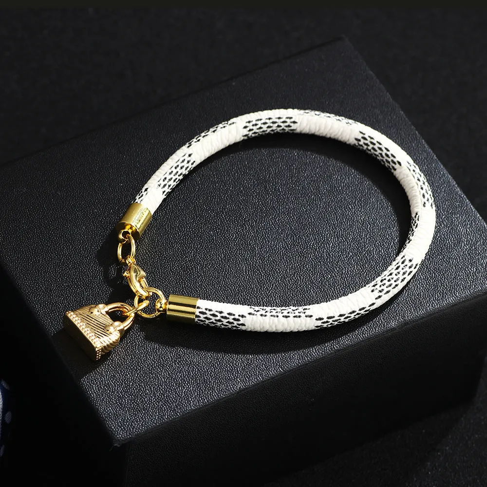 Fashion Trendy Striped Bracelet Mini Bag Pendant