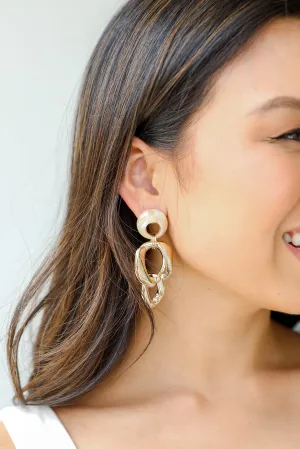 FINAL SALE - Macy Gold Chainlink Drop Earrings