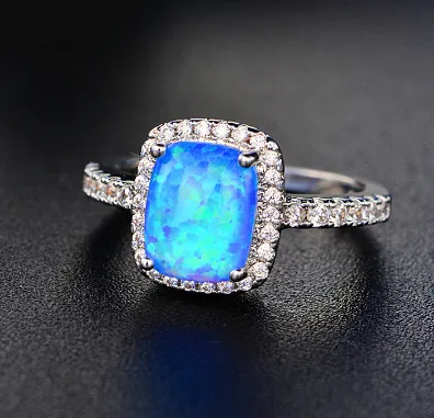 Fire Opal & Topaz Ring