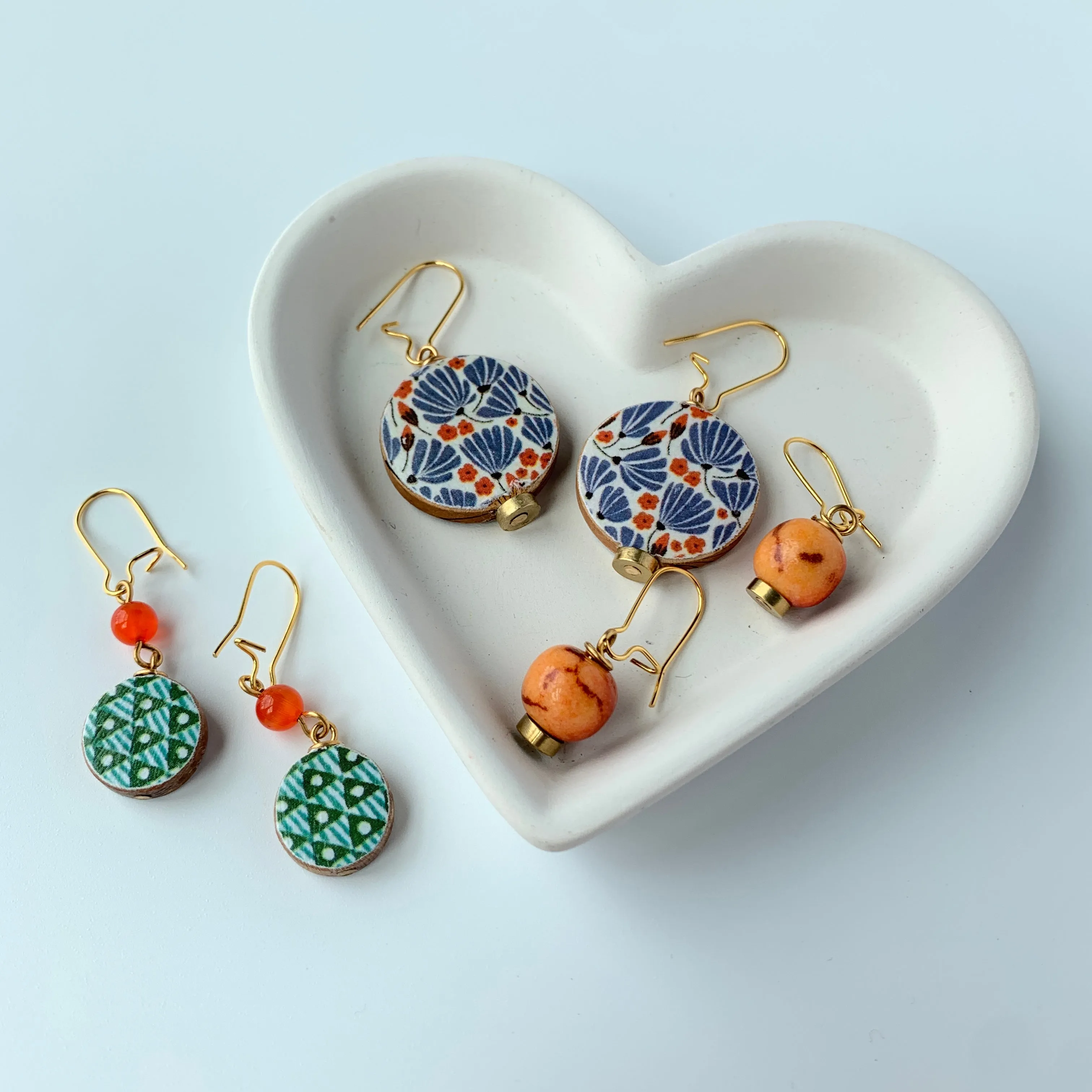 Folk Art Collection Discus Earring Sets