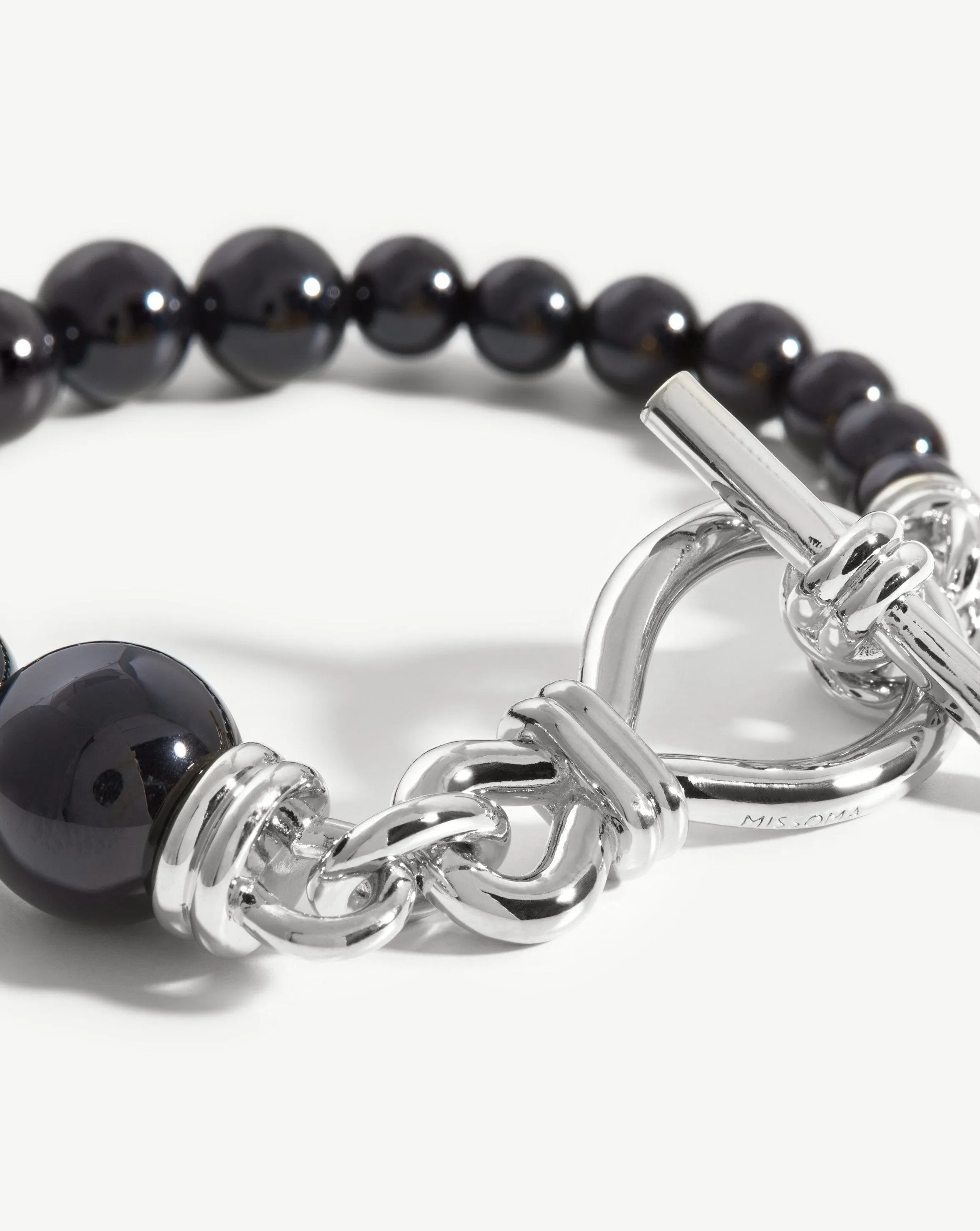 Graduated Sphere T-Bar Bracelet