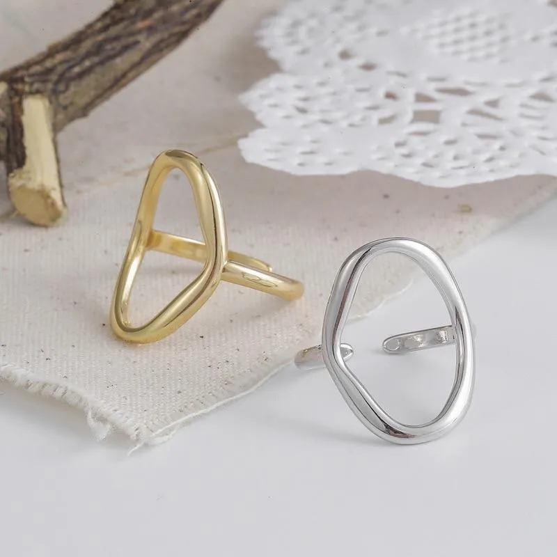 Hollow Out Ring Personality Resizable Women Ring