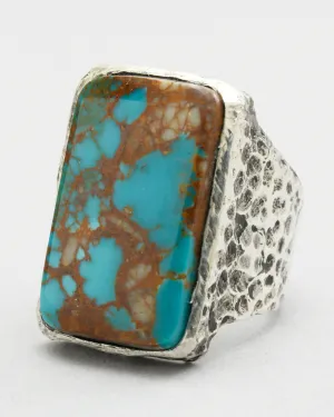 Kingman Arizona Turquoise Rectangular Ring