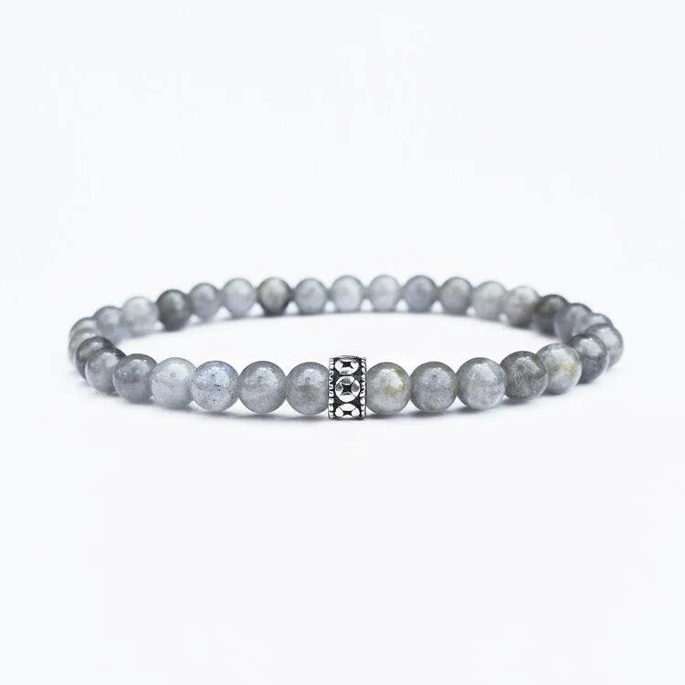 Men's Labradorite Gemstone Bracelet 6mm