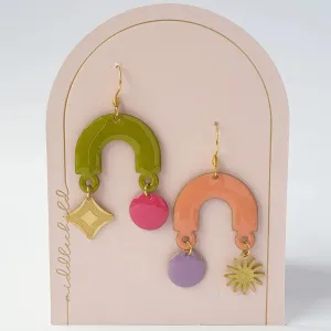 Middle Child: Confection Earrings Avocado/Peach