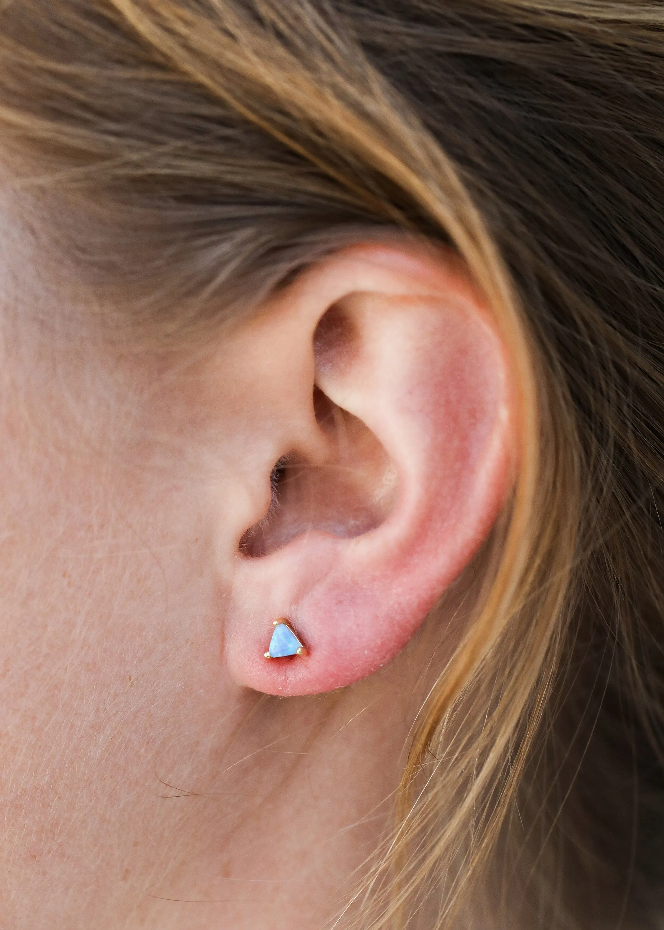 Mini Energy Gem Earring - Opal