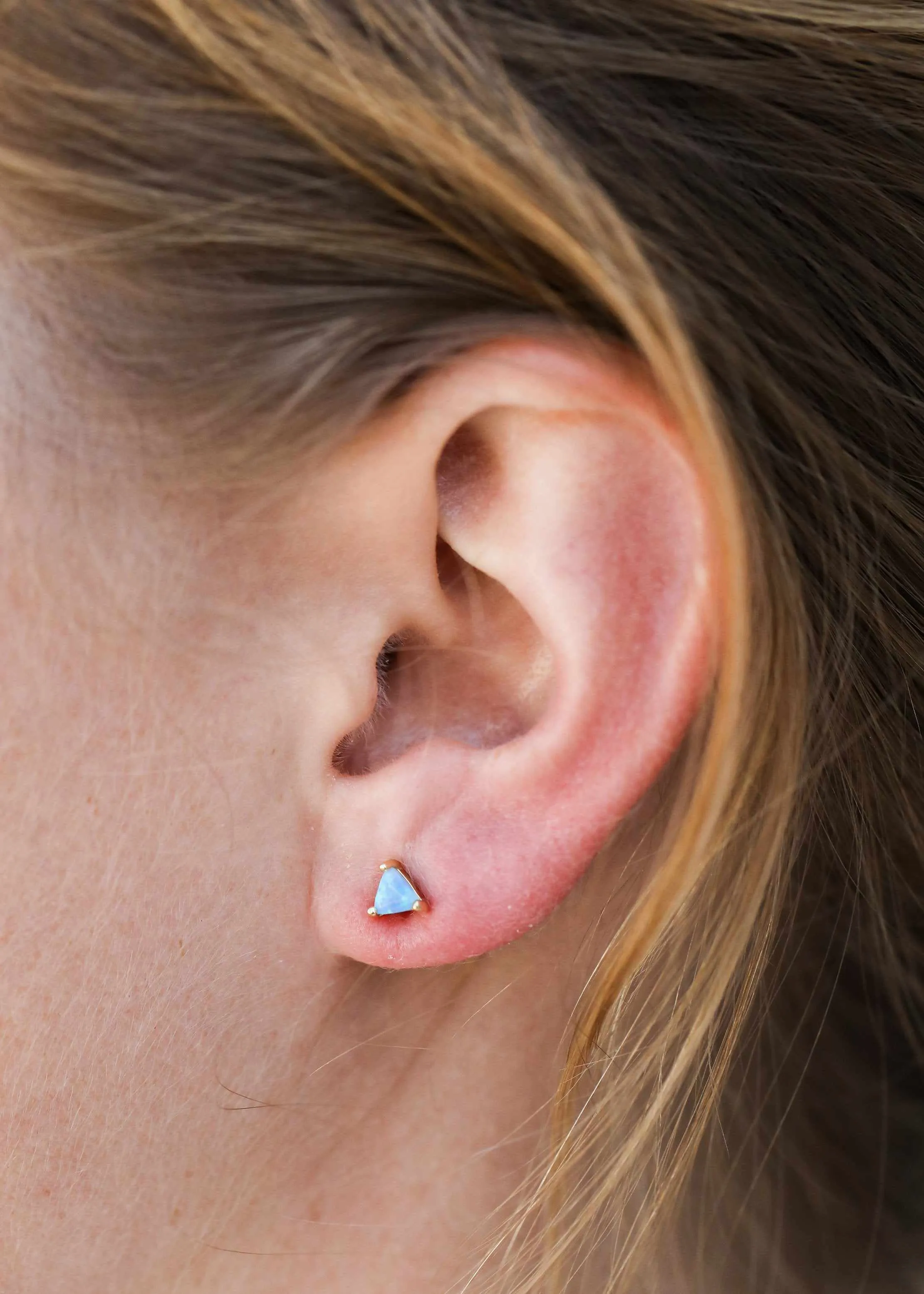 Mini Energy Gem Stud Earring