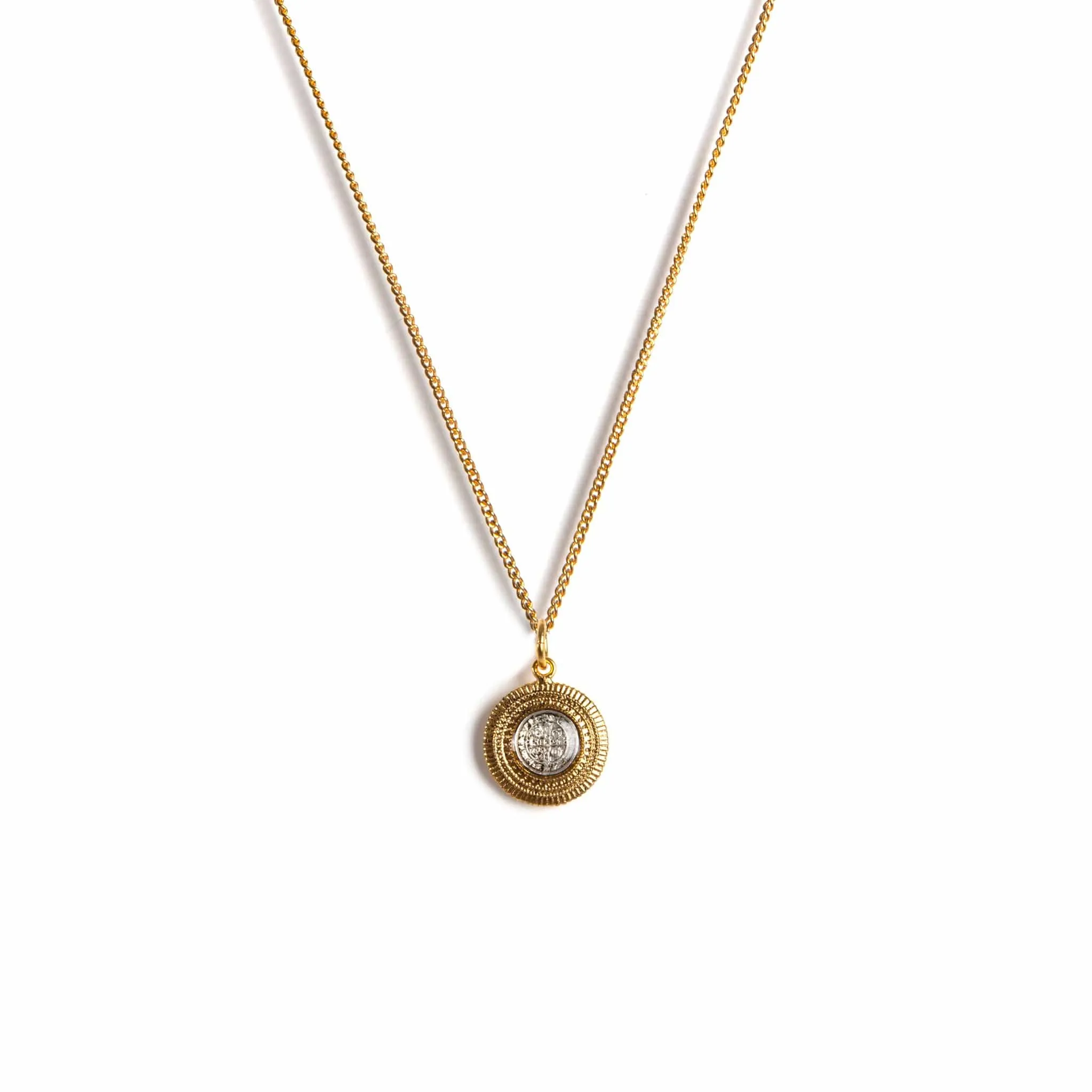 Moneda San Benito Charm Necklace